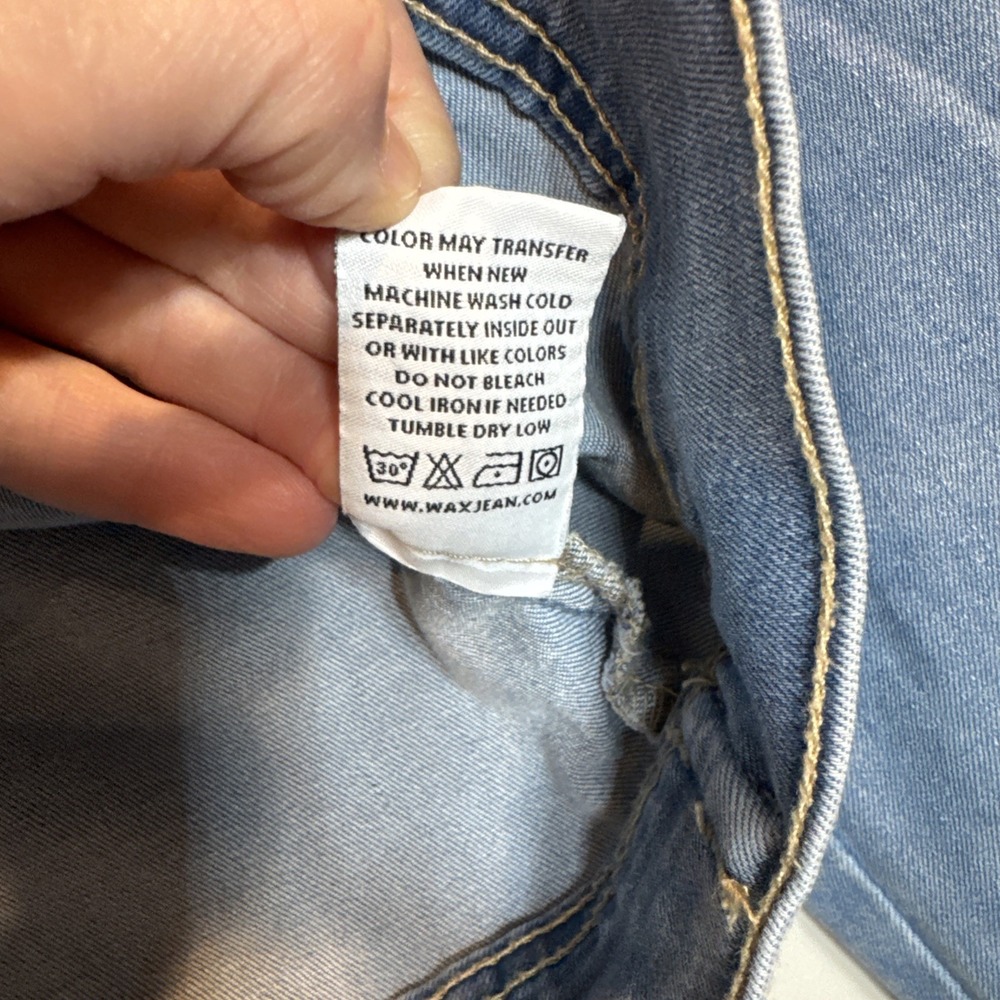 Wax Jean Basic Denim Jacket Large Light Wash - image 4